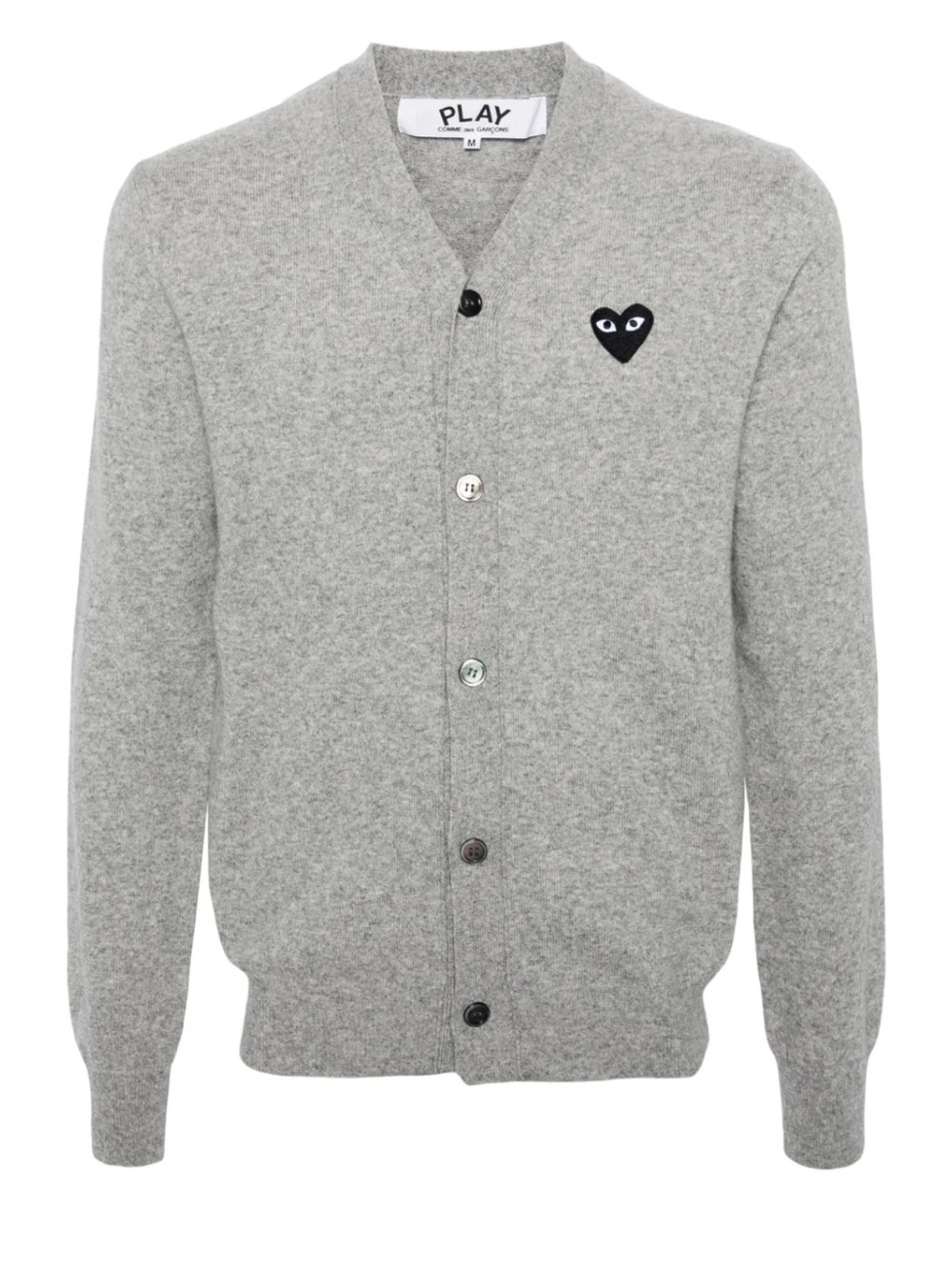 Comme Des Garçons Play
logo patch v-neck cardigan size small